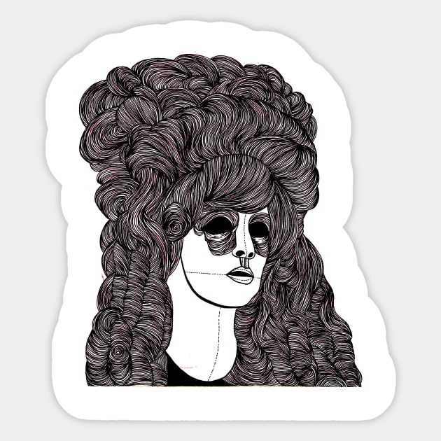 Trippy Hair Sticker by FUN ART